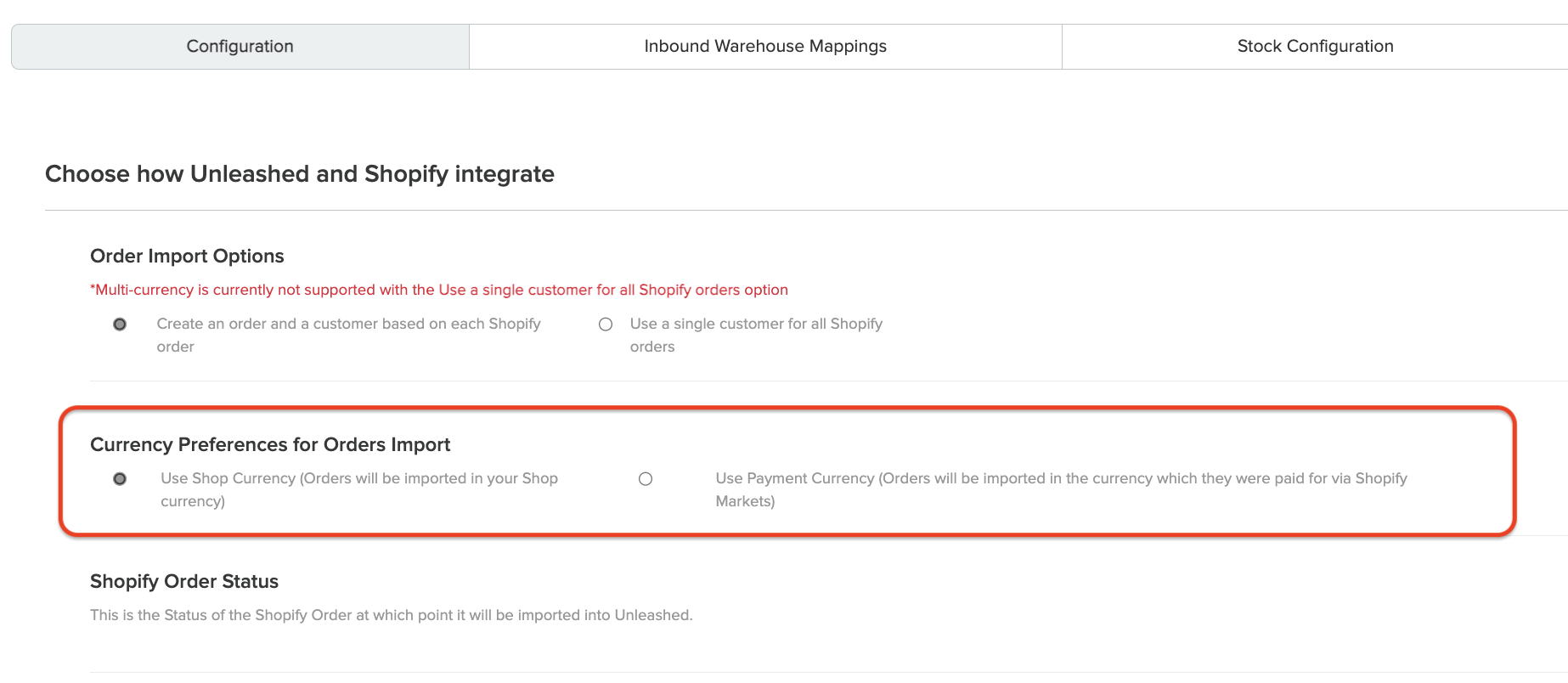 Shopify Integration FAQs – Unleashed Support